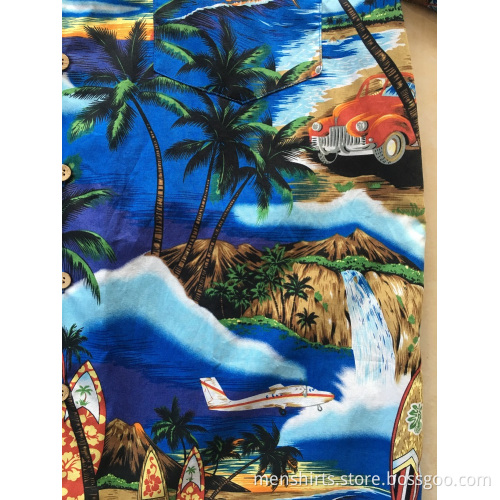 Cotton Printing Hawaii Shirt Sale